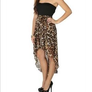 Cheetah print low to high dress!